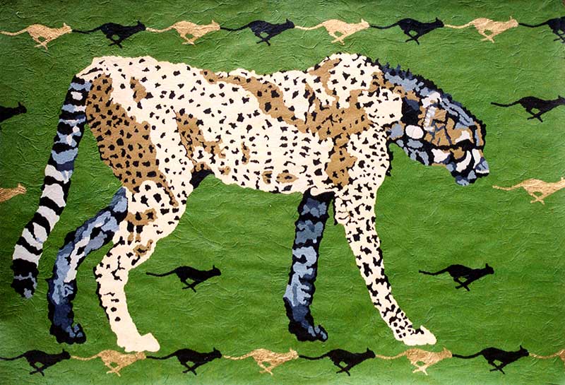 Cheeta - 160 x 110 cm - acryl op papier - 2001